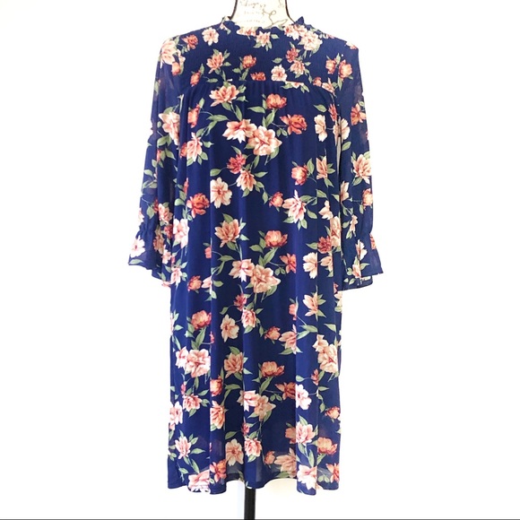 Siren Lily NWT Floral Tunic Boho Festival A Line Dress M - Picture 1 of 9